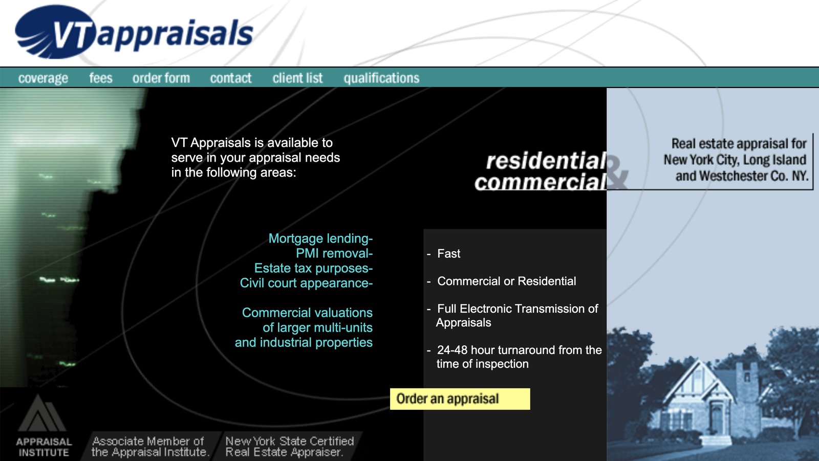 The old VT Appraisals website